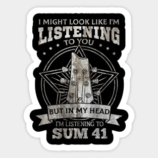 Sum 41 Music Quotes Sticker